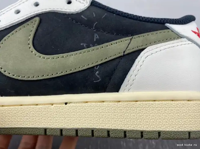 Scott Air Jordan Olive Low Travis 1 WMNS OG x DZ4137-106 0624